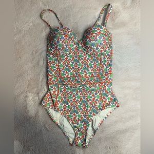 TORY BURCH LIPSI PRINTED ONE-PIECE SWIMSUIT